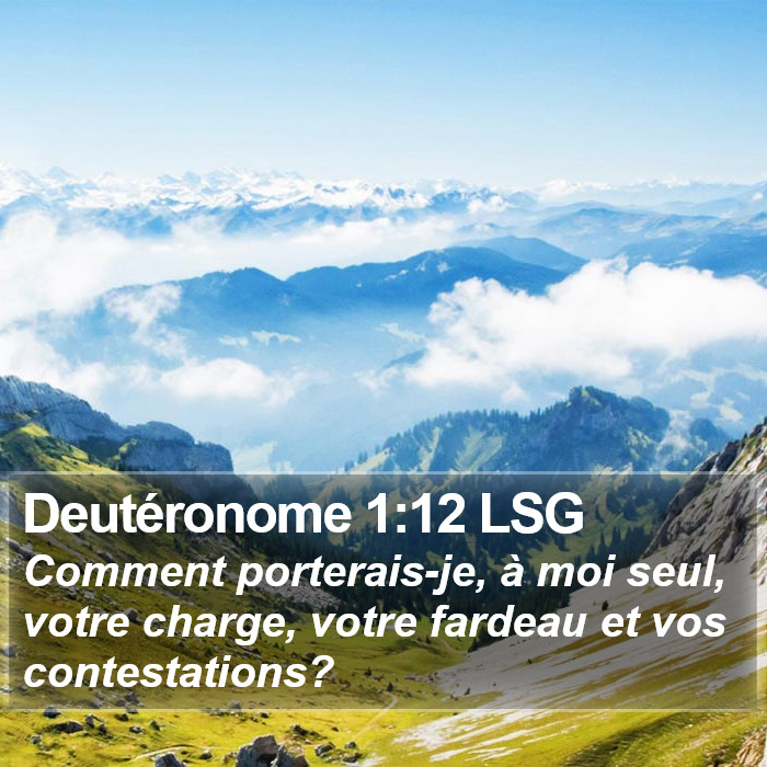 Deutéronome 1:12 LSG Bible Study