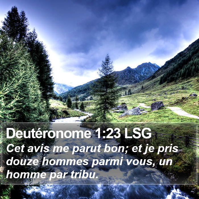 Deutéronome 1:23 LSG Bible Study