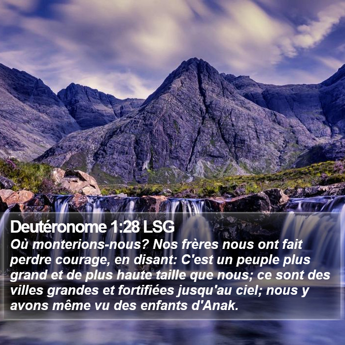 Deutéronome 1:28 LSG Bible Study