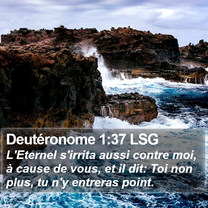 Deutéronome 1:37 LSG Bible Study