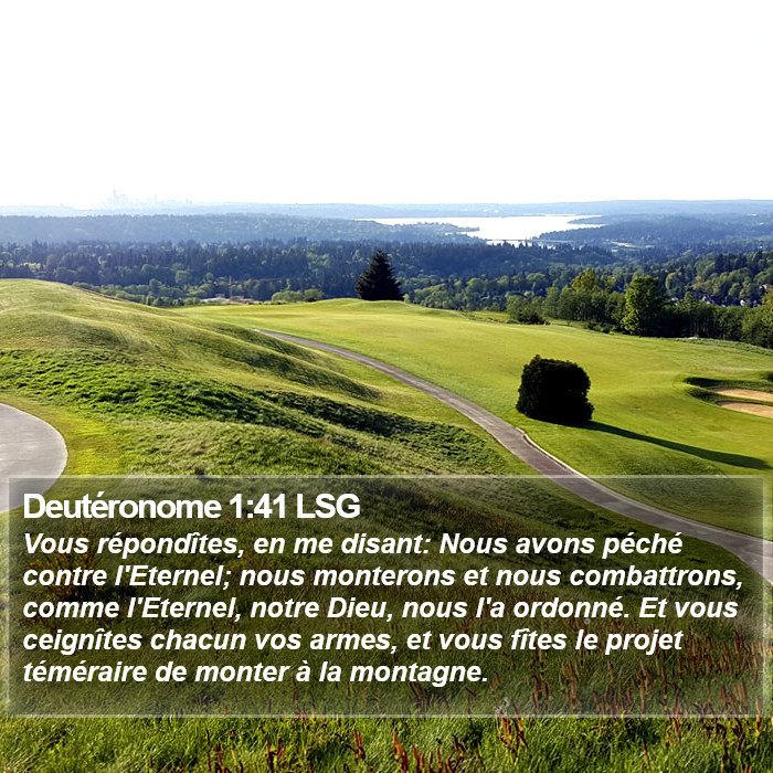Deutéronome 1:41 LSG Bible Study