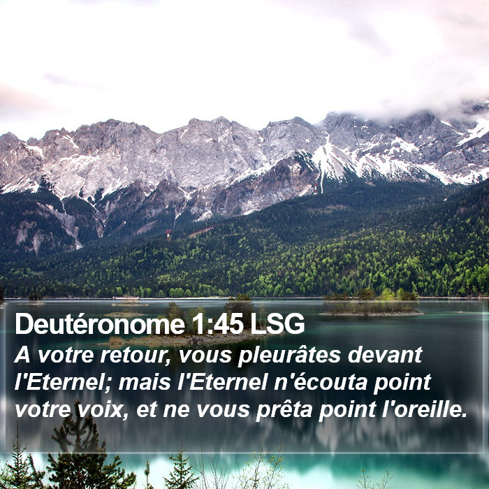 Deutéronome 1:45 LSG Bible Study