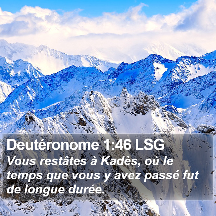 Deutéronome 1:46 LSG Bible Study