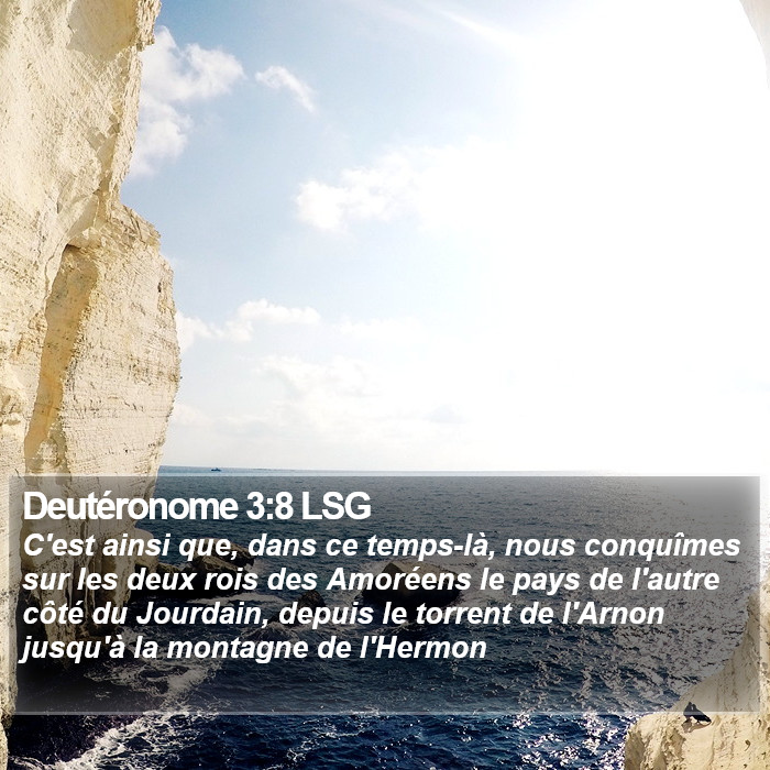 Deutéronome 3:8 LSG Bible Study