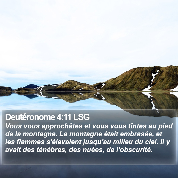 Deutéronome 4:11 LSG Bible Study