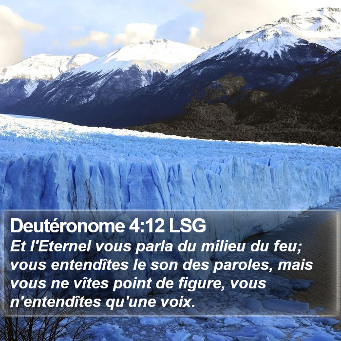 Deutéronome 4:12 LSG Bible Study