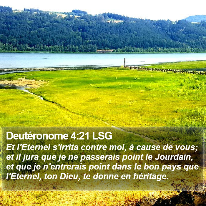 Deutéronome 4:21 LSG Bible Study