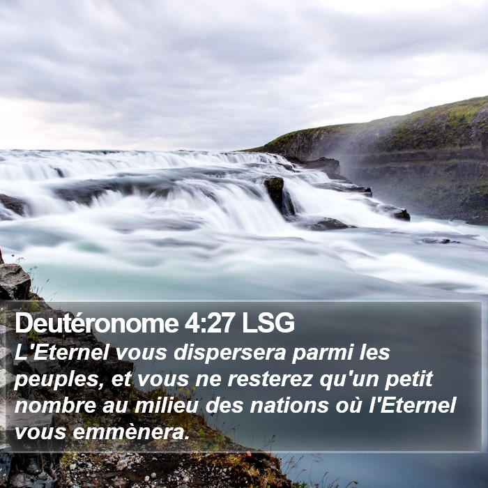 Deutéronome 4:27 LSG Bible Study