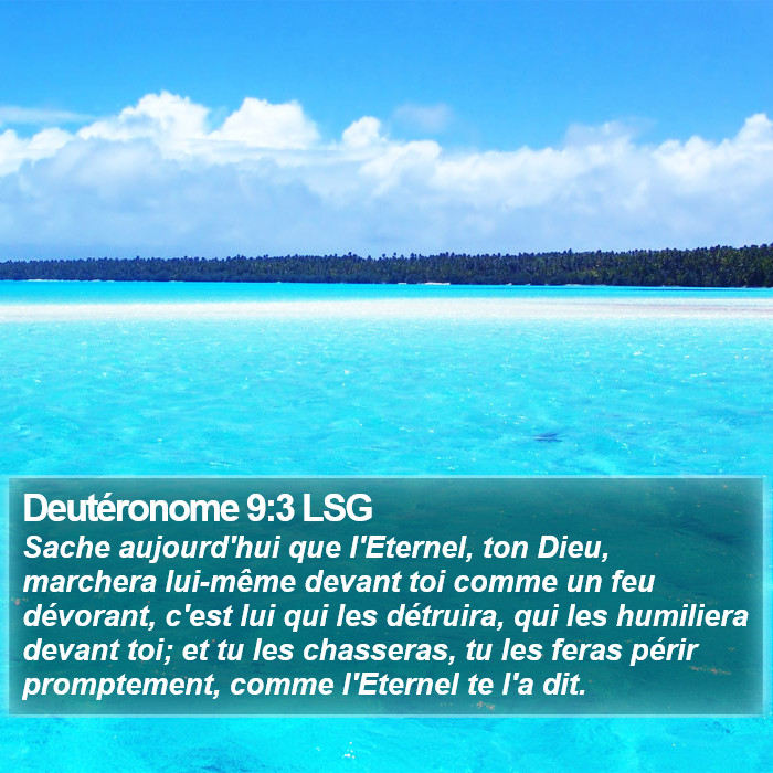 Deutéronome 9:3 LSG Bible Study