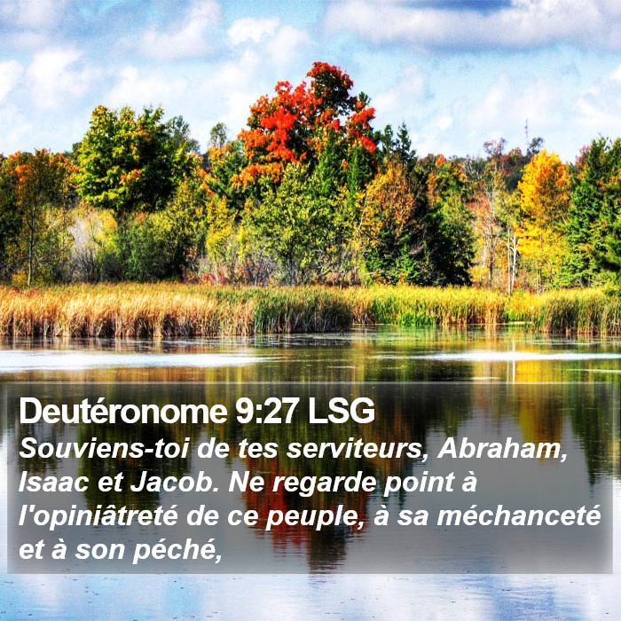 Deutéronome 9:27 LSG Bible Study