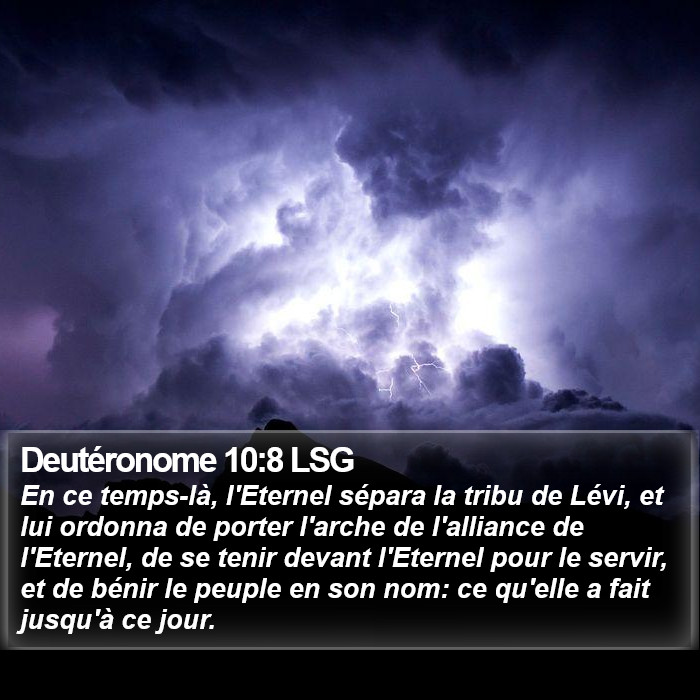 Deutéronome 10:8 LSG Bible Study
