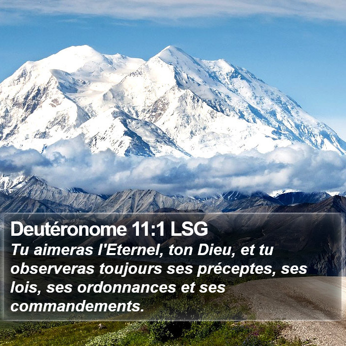 Deutéronome 11:1 LSG Bible Study