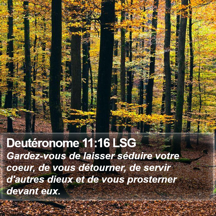 Deutéronome 11:16 LSG Bible Study