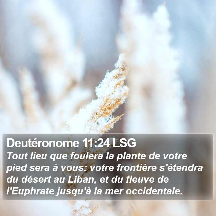 Deutéronome 11:24 LSG Bible Study