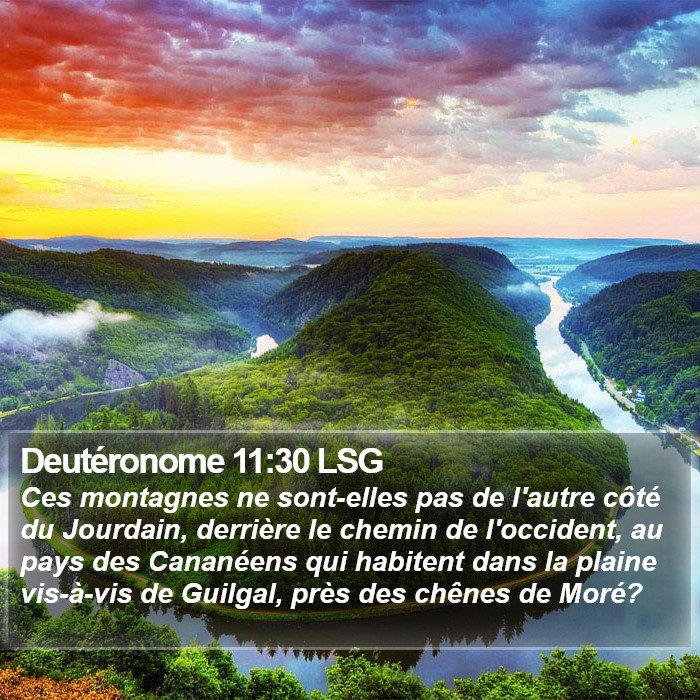 Deutéronome 11:30 LSG Bible Study