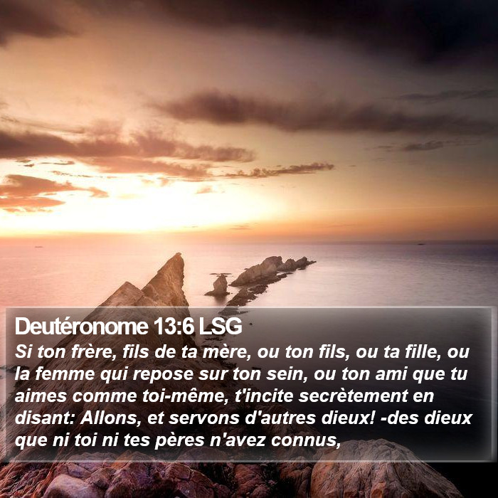 Deutéronome 13:6 LSG Bible Study