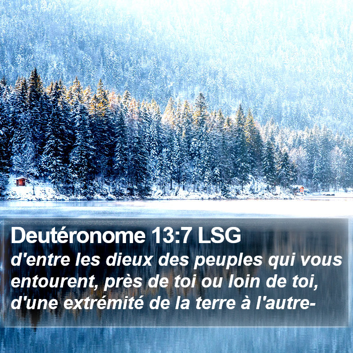 Deutéronome 13:7 LSG Bible Study