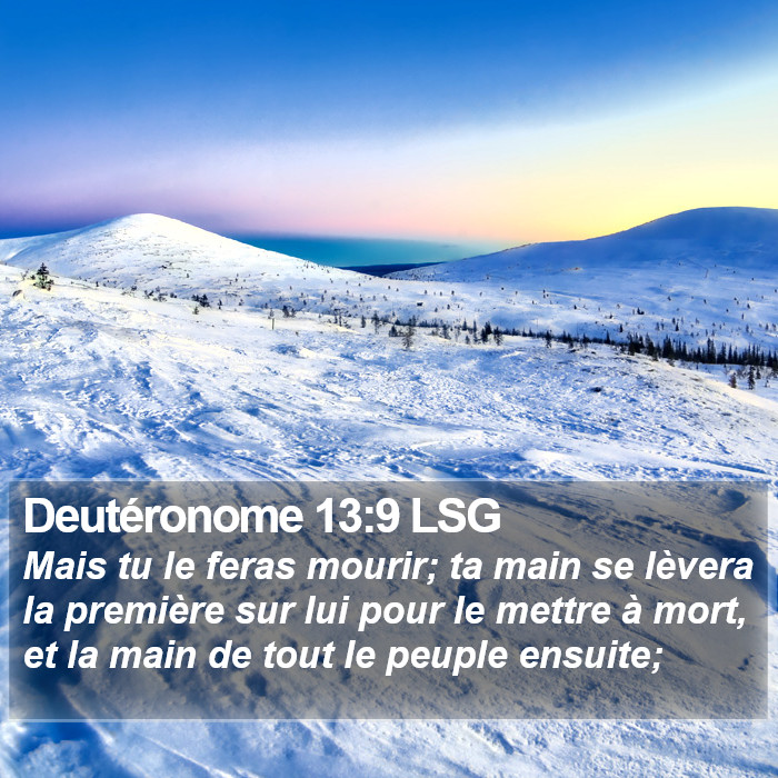 Deutéronome 13:9 LSG Bible Study