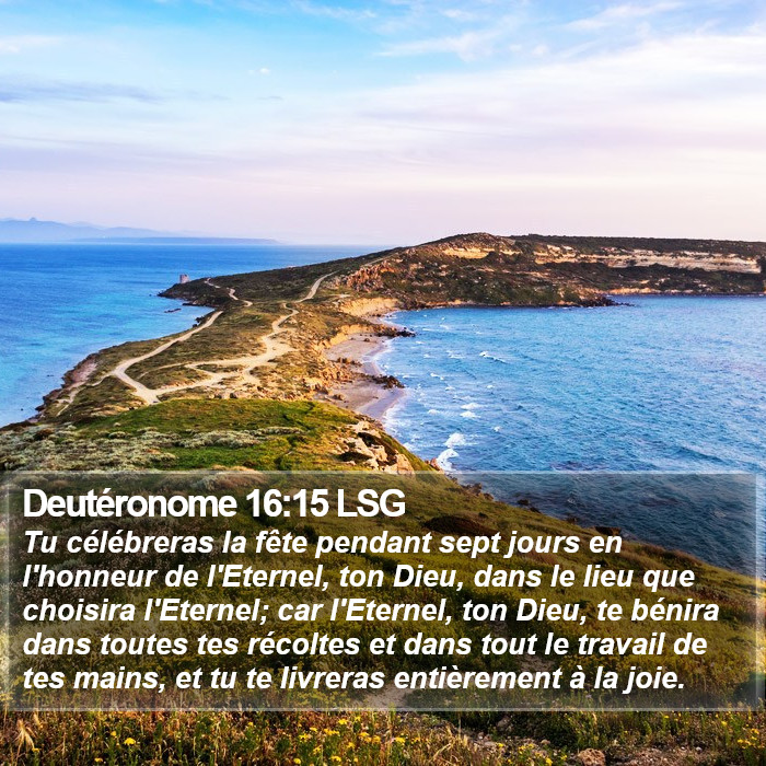 Deutéronome 16:15 LSG Bible Study