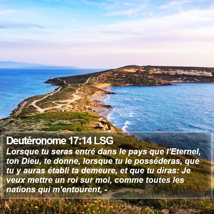 Deutéronome 17:14 LSG Bible Study