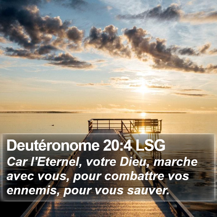 Deutéronome 20:4 LSG Bible Study