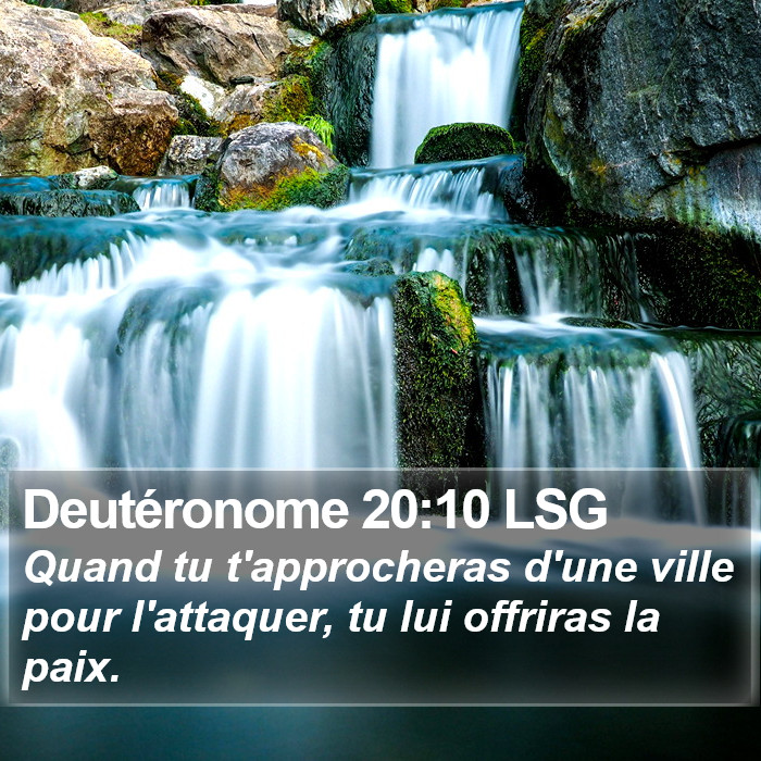 Deutéronome 20:10 LSG Bible Study