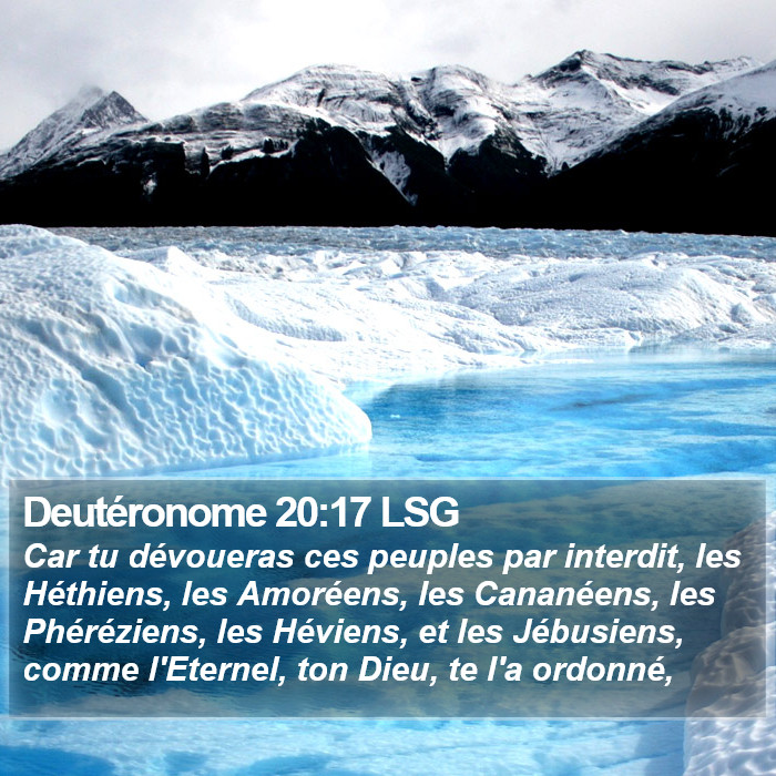 Deutéronome 20:17 LSG Bible Study