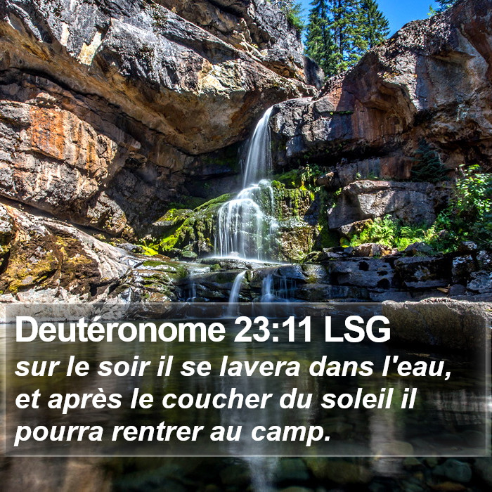 Deutéronome 23:11 LSG Bible Study