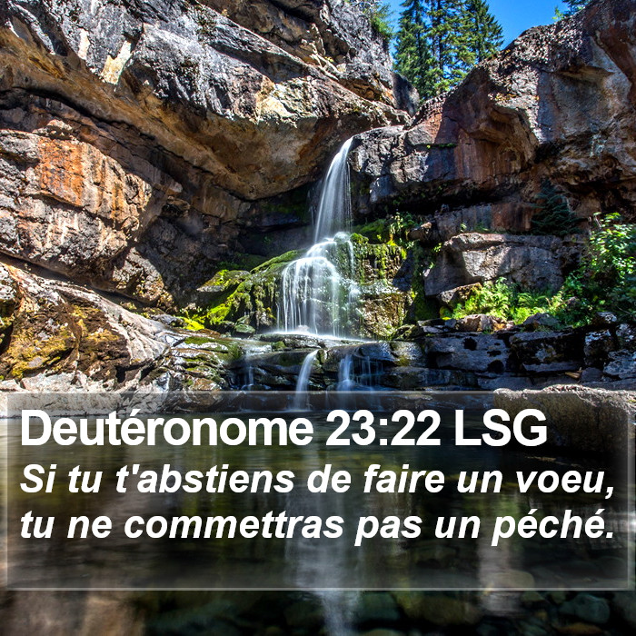 Deutéronome 23:22 LSG Bible Study