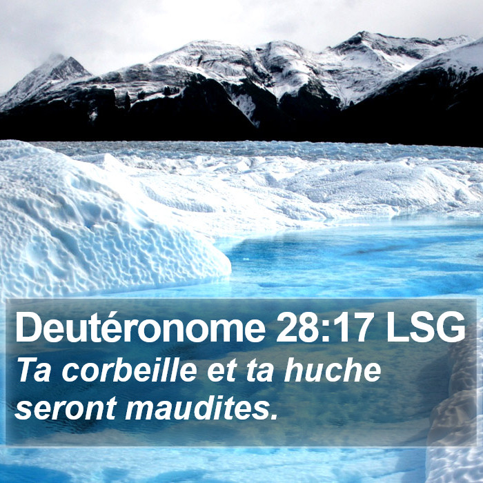 Deutéronome 28:17 LSG Bible Study