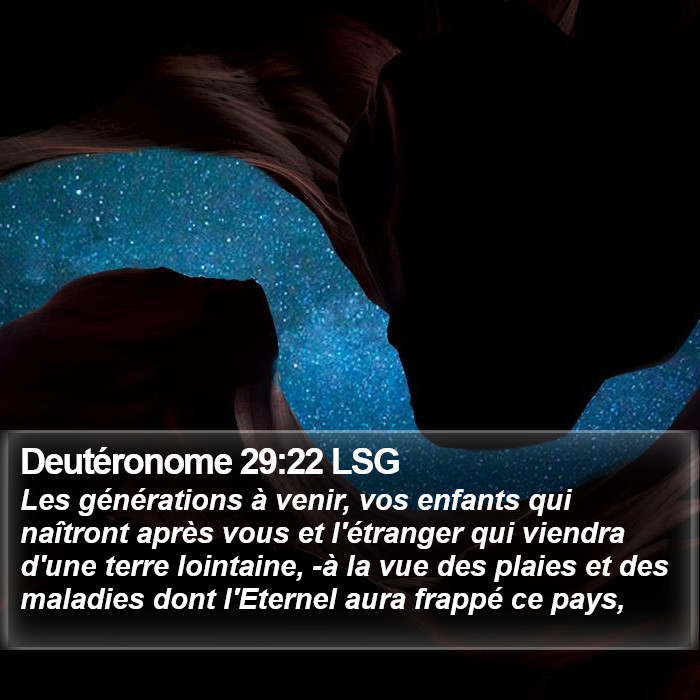 Deutéronome 29:22 LSG Bible Study