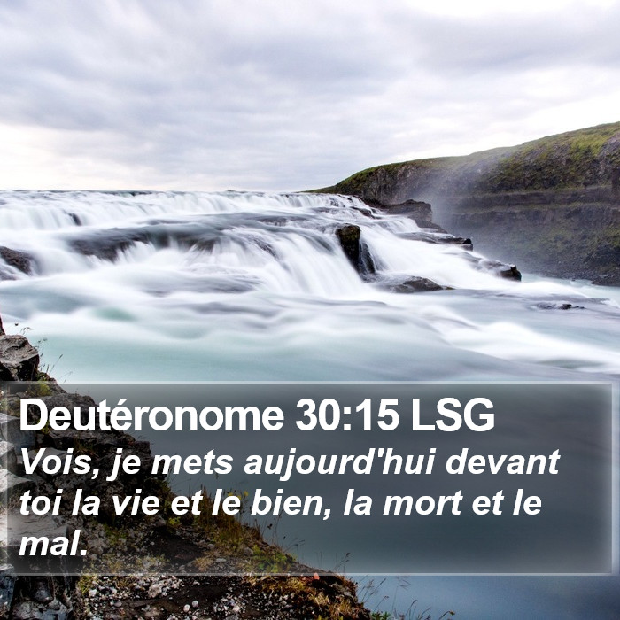 Deutéronome 30:15 LSG Bible Study