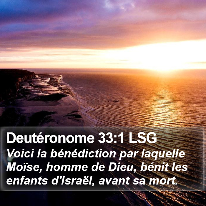 Deutéronome 33:1 LSG Bible Study