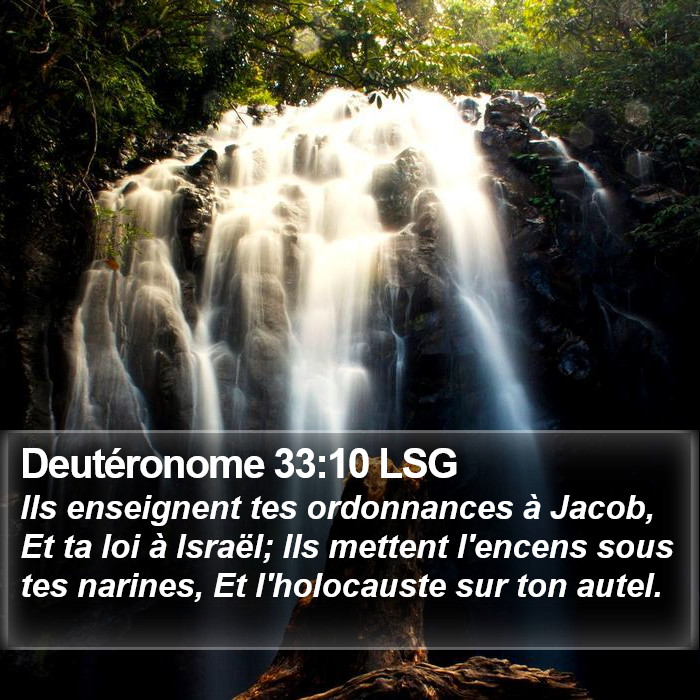 Deutéronome 33:10 LSG Bible Study