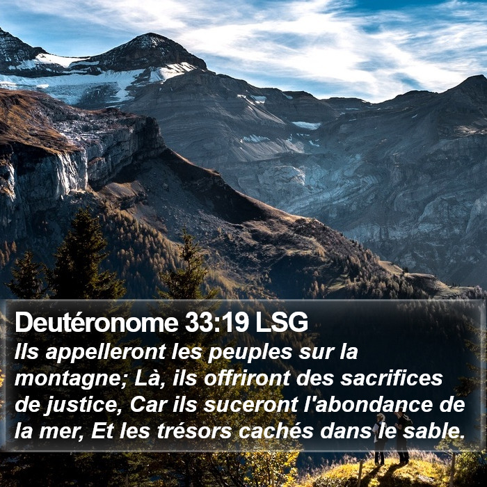 Deutéronome 33:19 LSG Bible Study