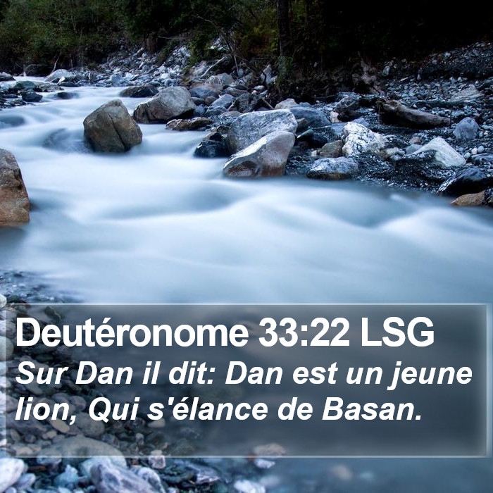 Deutéronome 33:22 LSG Bible Study