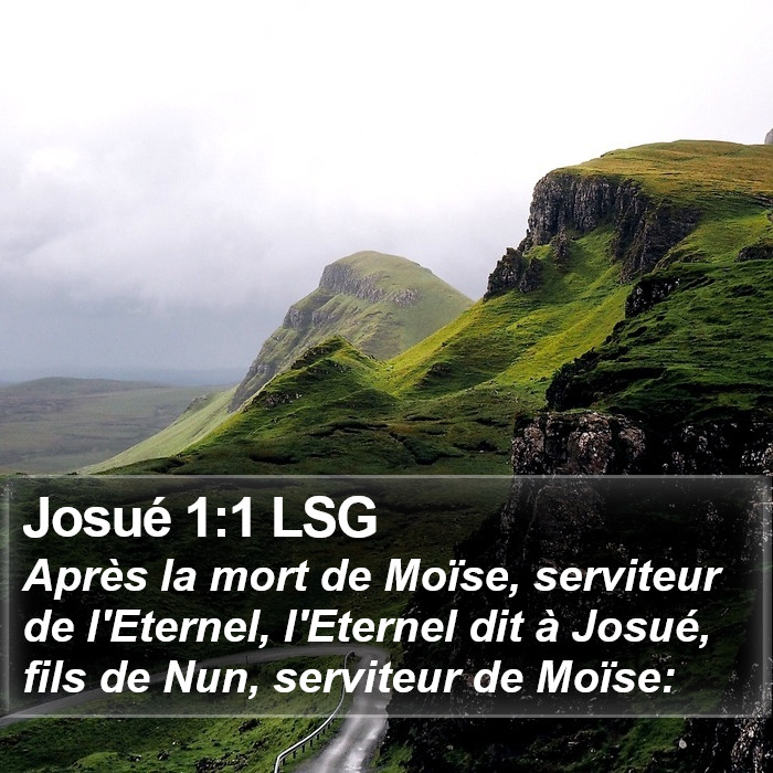 Josué 1:1 LSG Bible Study