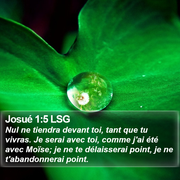 Josué 1:5 LSG Bible Study