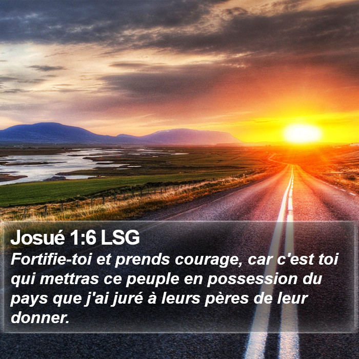 Josué 1:6 LSG Bible Study