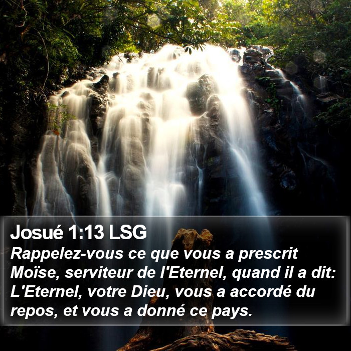 Josué 1:13 LSG Bible Study