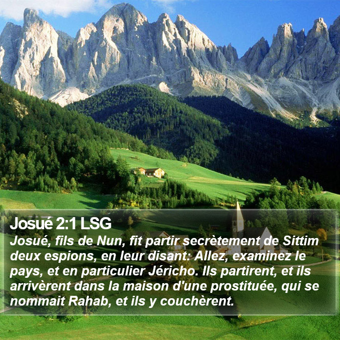 Josué 2:1 LSG Bible Study