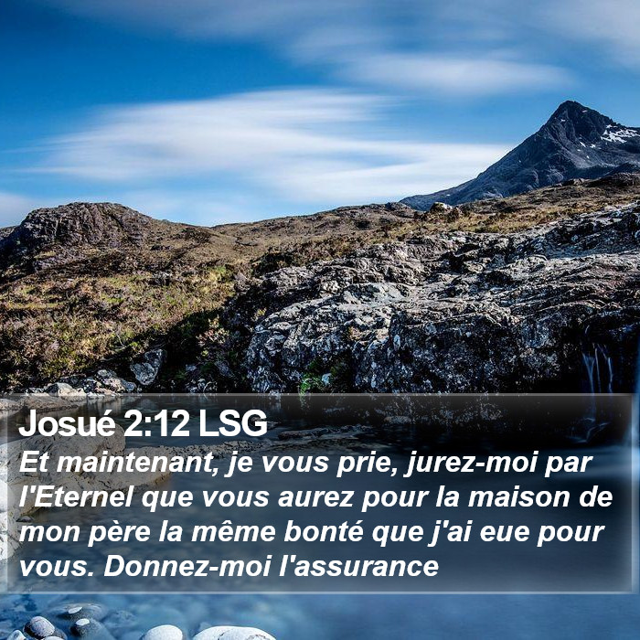 Josué 2:12 LSG Bible Study