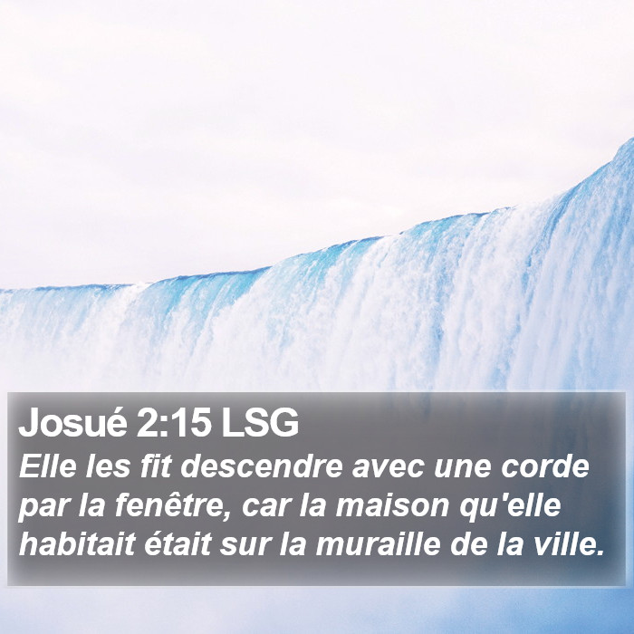 Josué 2:15 LSG Bible Study