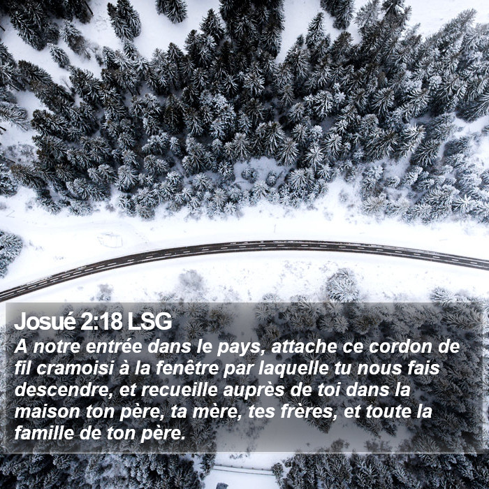 Josué 2:18 LSG Bible Study
