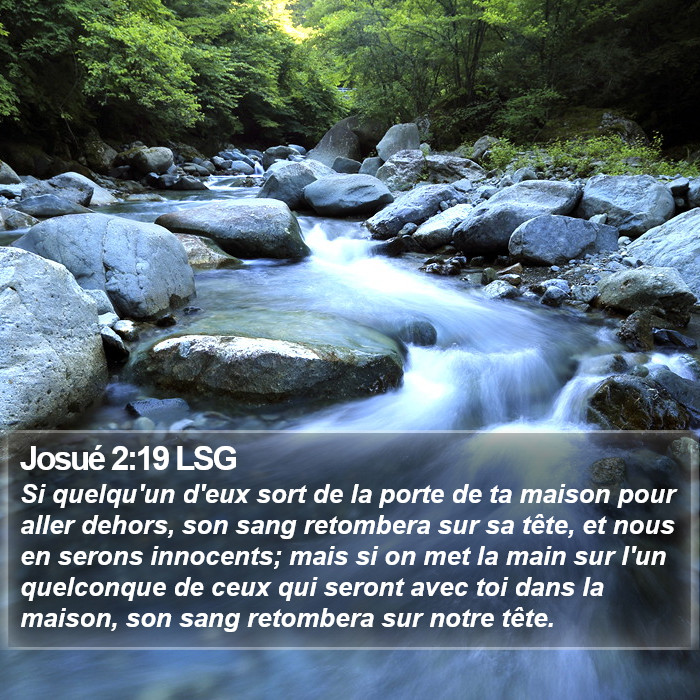 Josué 2:19 LSG Bible Study