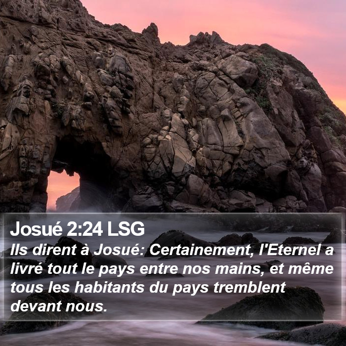 Josué 2:24 LSG Bible Study