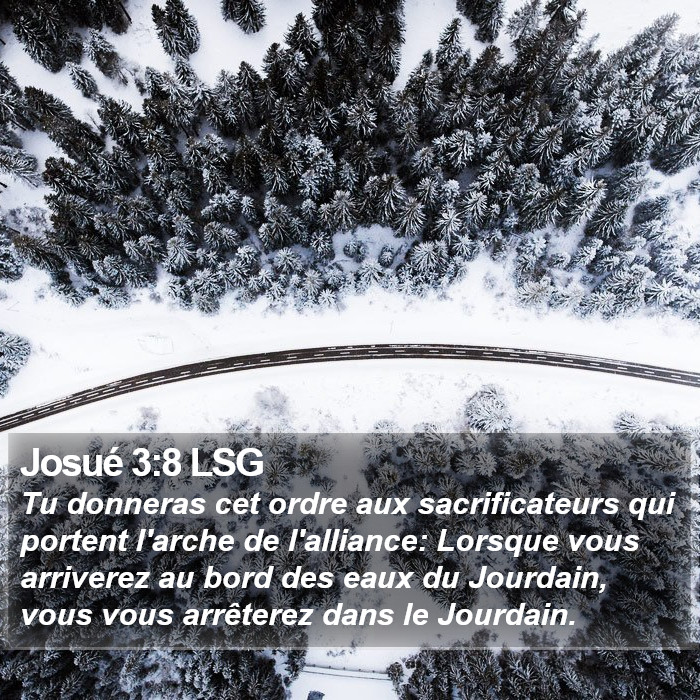 Josué 3:8 LSG Bible Study