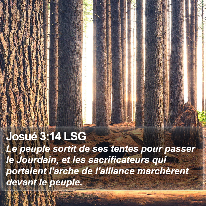 Josué 3:14 LSG Bible Study