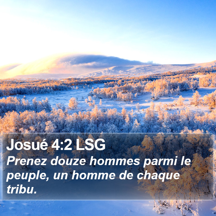 Josué 4:2 LSG Bible Study