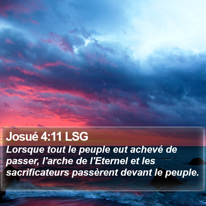 Josué 4:11 LSG Bible Study